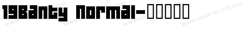 19Banty Normal字体转换